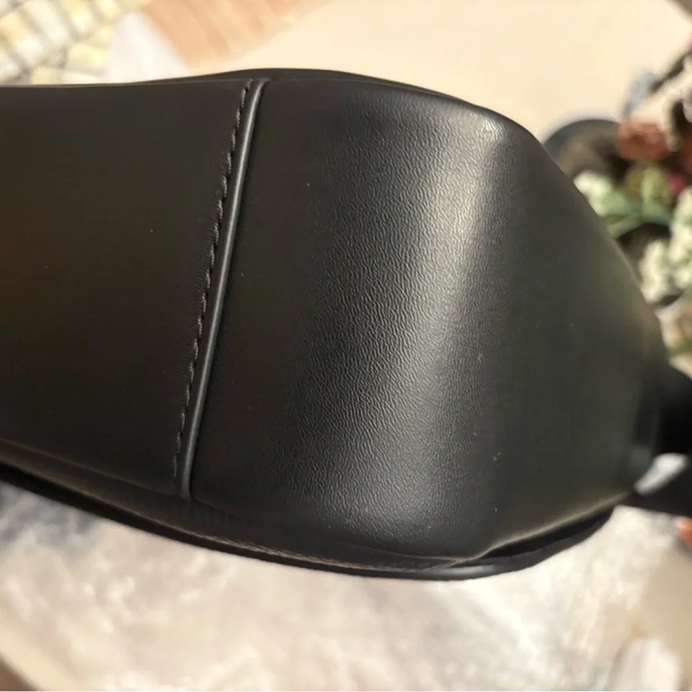 Michael‎ Kors Black Messenger Bag with Pebbled Texture